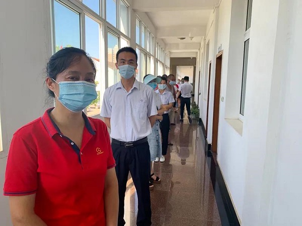 湖北昌利鋸片廠(chǎng)家免費為員工做核酸檢測